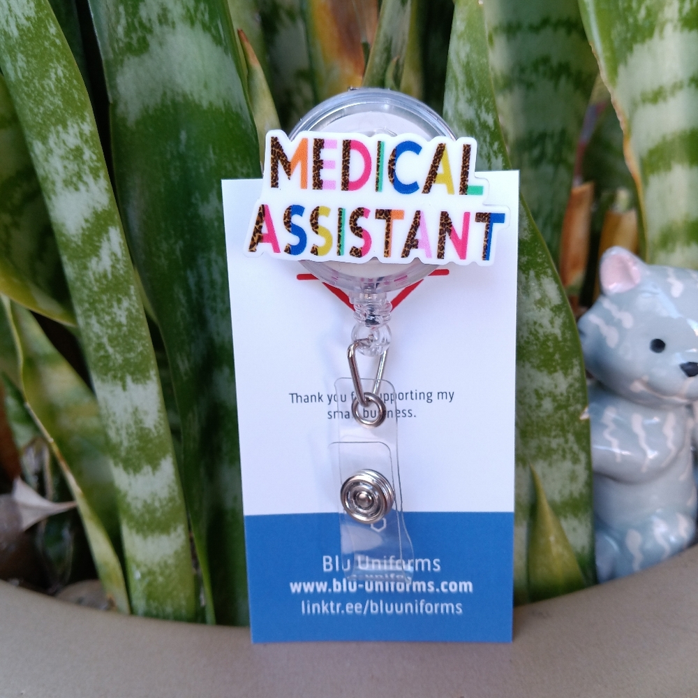 Medical Assistant badge reel holder